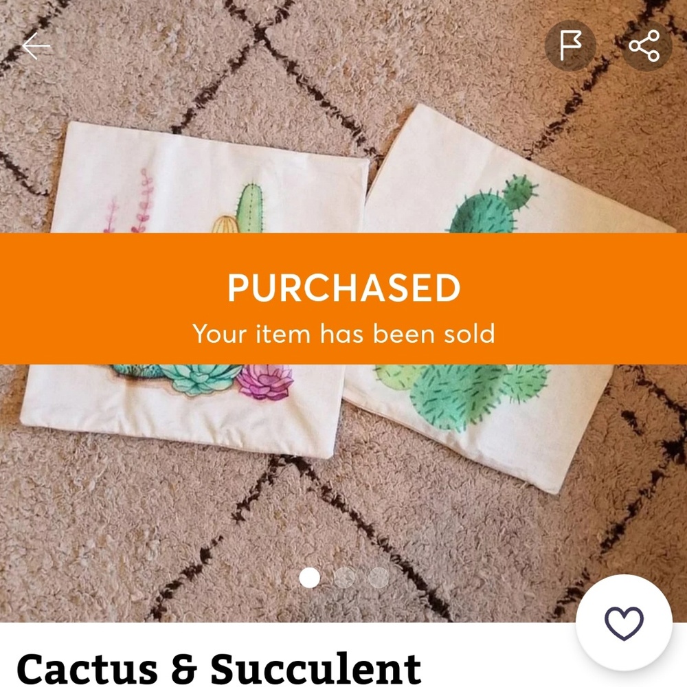 🔥SOLD🔥Cactus & Succulent Pillow Covers